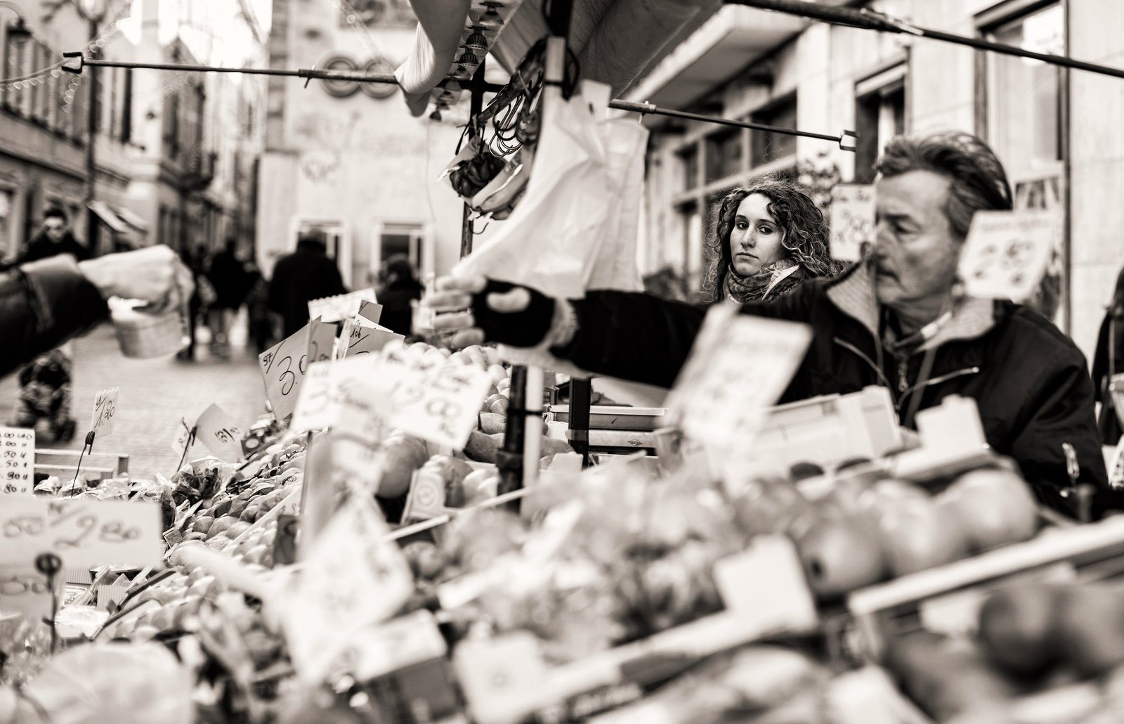 A street market in your city
