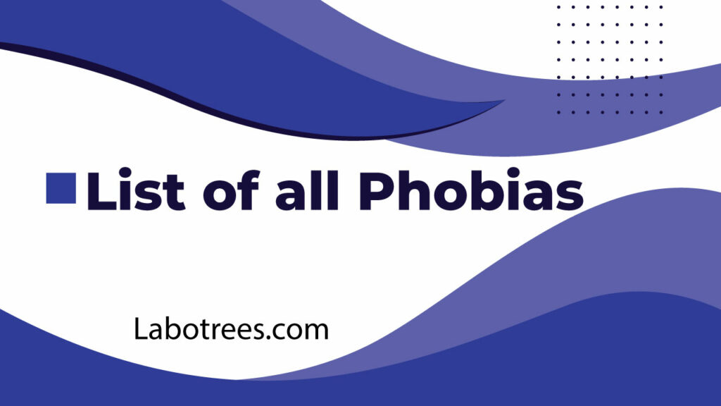 List of all Phobias