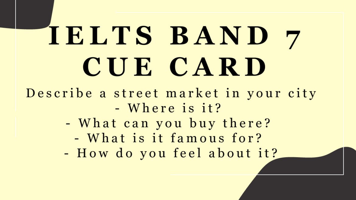 Describe a street market in your city