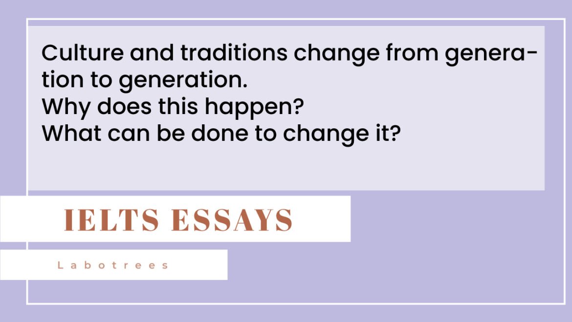 preserving culture from generation to generation essay