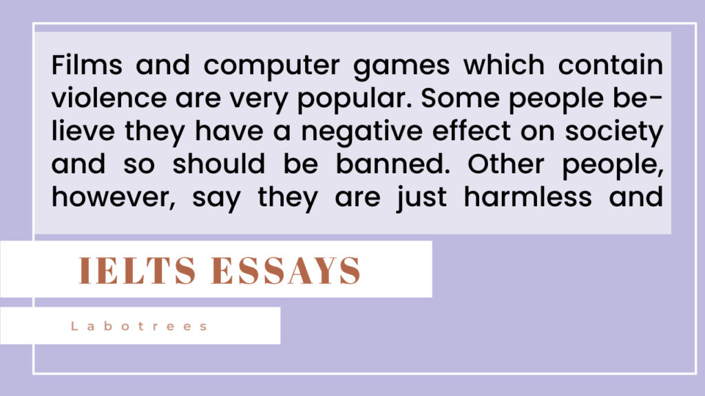 Films and computer games that contain violence are very popular.