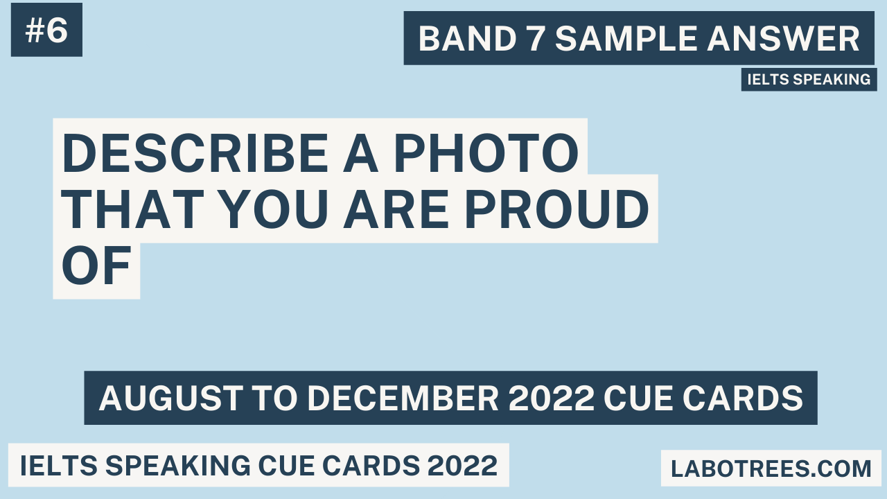 Describe a photo that you are proud of