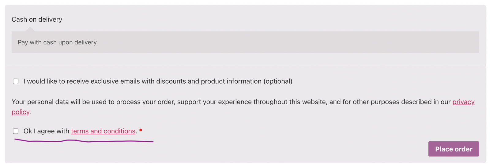 How to add a required checkbox field in WooCommerce checkout page ?